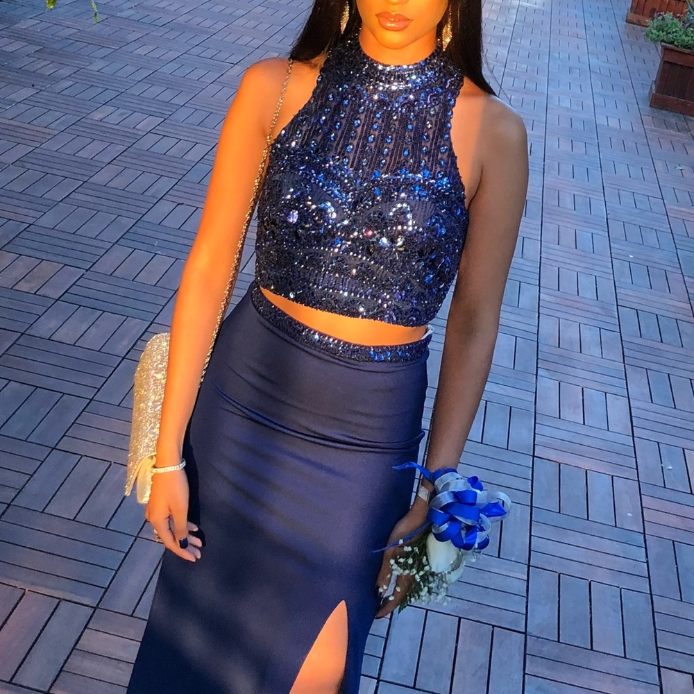Sherri Hill Gown in Royal Blue (2 piece set)